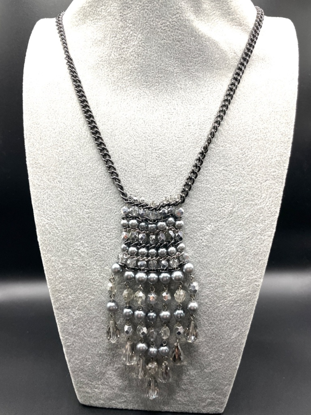 Simply Vera Vera Wang NWT Flapper Style Long Crystal Beaded Necklace
